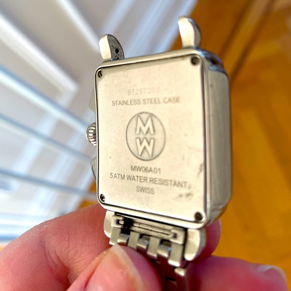 Michele Diamond Deco 33mm Stainless Steel Watch - Picture 5 of 8